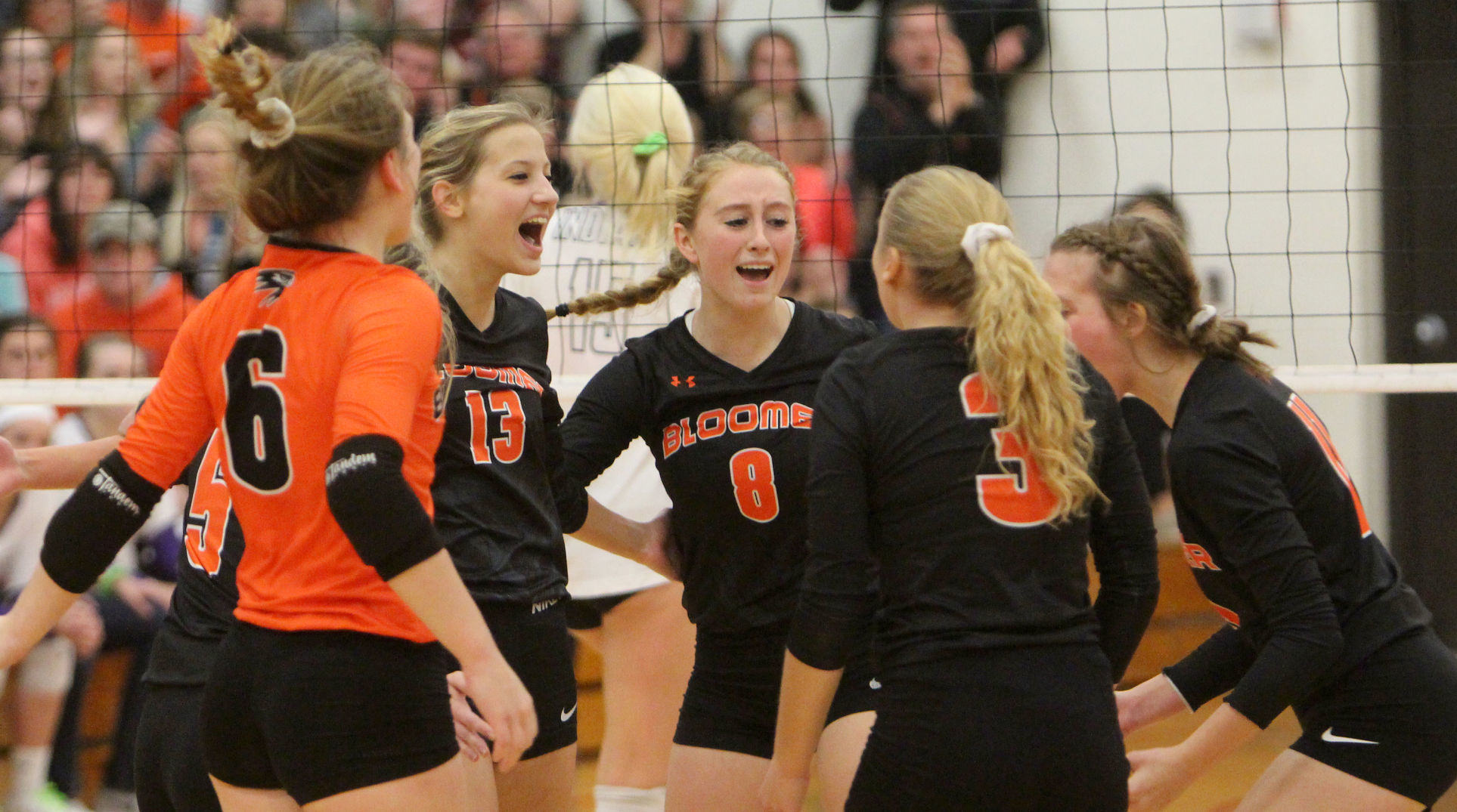 Bloomer volleyball vs Mosinee 10-27-18